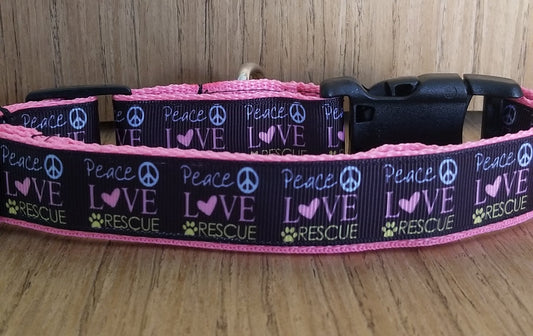 Collar - Peace Love & Rescue