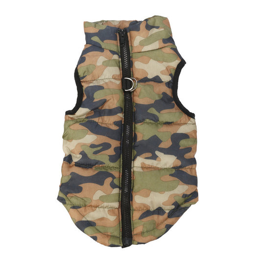 Zippered dog jacket - Camouflage