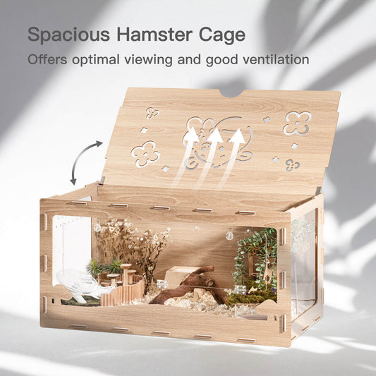 Pet cage - Wooden - Hamster, mouse