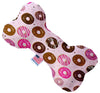 Bone shaped dog toy - Pink with donuts